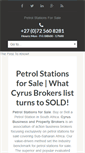 Mobile Screenshot of petrolstationsforsale.co.za